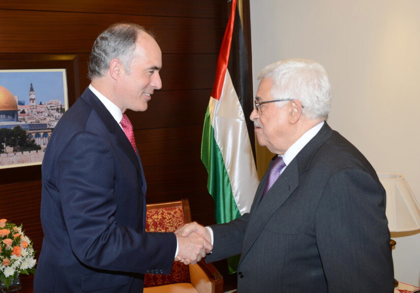 Bob Casey with Mahmoud Abbas