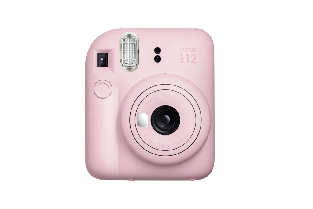 pink polaroid camera