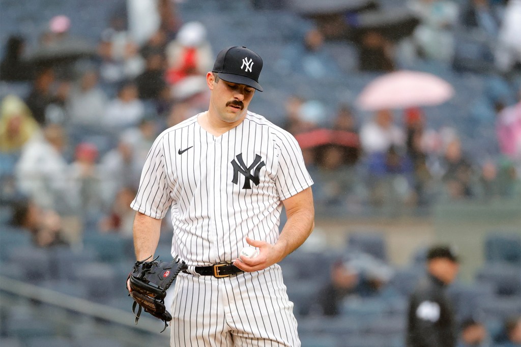 Carlos Rodon is in his first full offseason with the Yankees after signing in December 2022.