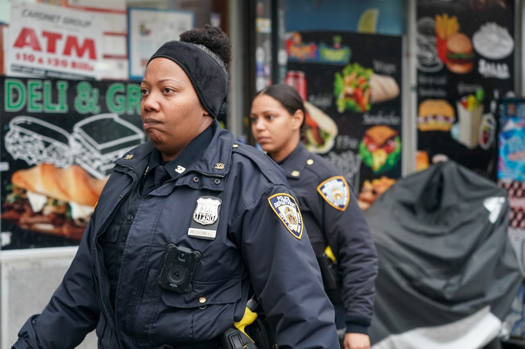 NYPD officers responded to a report of an unidentified male who either jumped or fell from an apartment building.