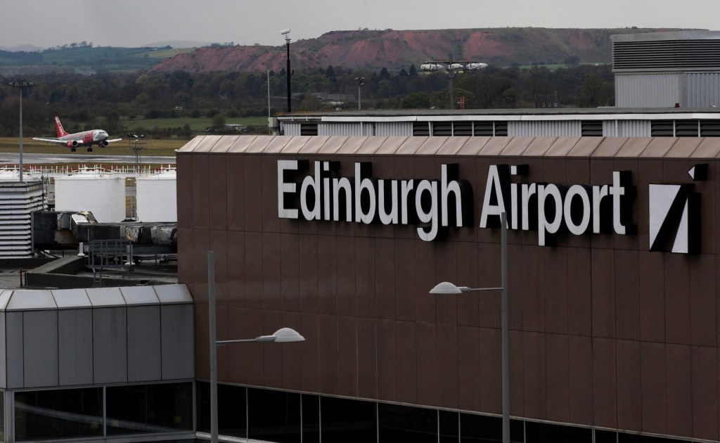 Edinburgh Airport. 