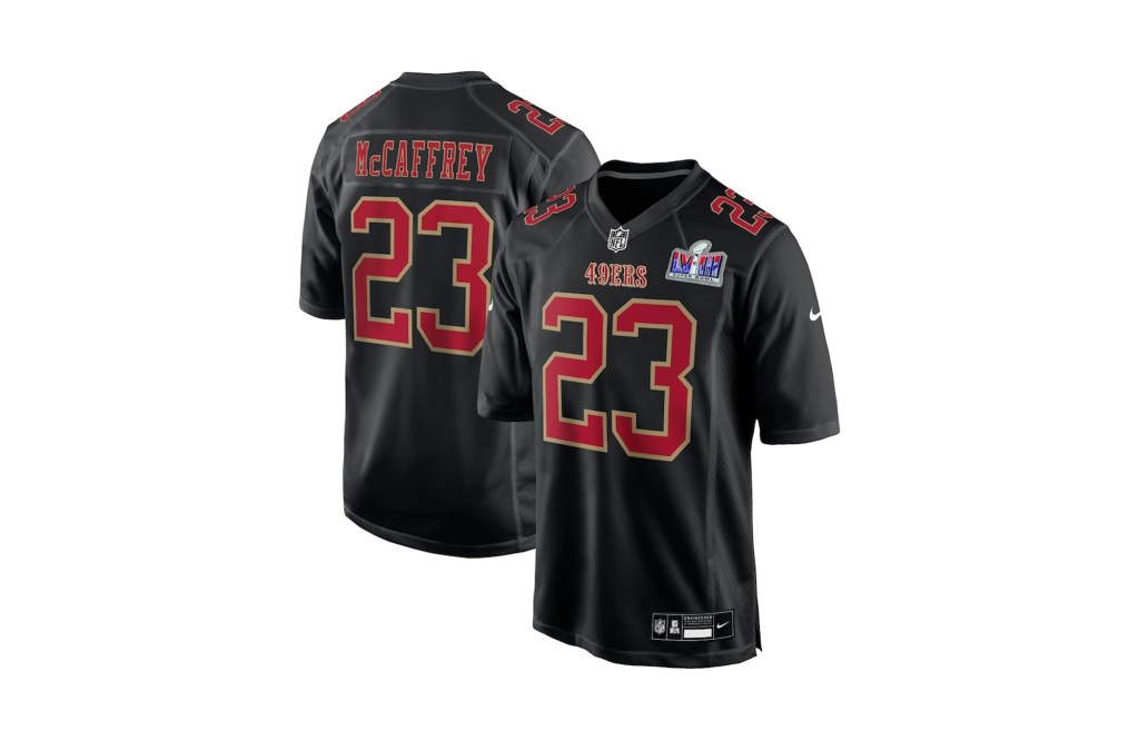 Christian McCaffrey San Francisco 49ers Nike Super Bowl LVIII Carbon Fashion Game Player Jersey