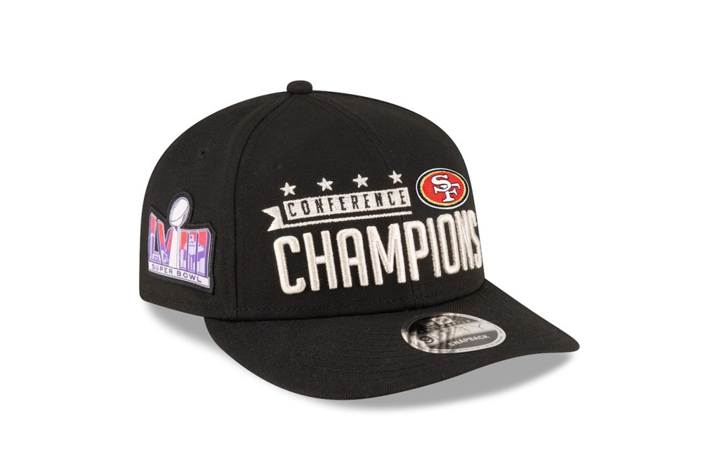 San Francisco 49ers New Era 2023 NFC Champions Locker Room Low Profile 9FIFTY Snapback Hat