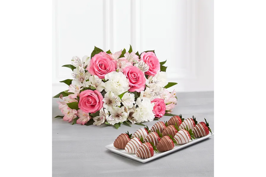 Shari's Berries Deliciously Decadent Cherished Blooms & Drizzled Strawberries