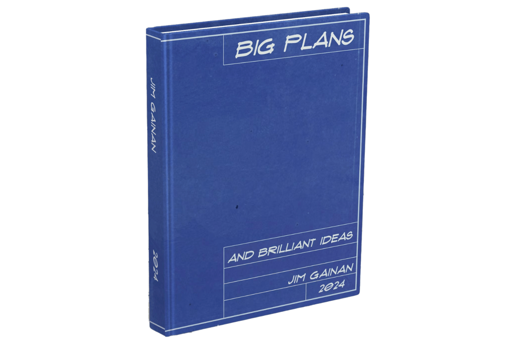 Big Plans 2024 Personalized Blueprint Notebook