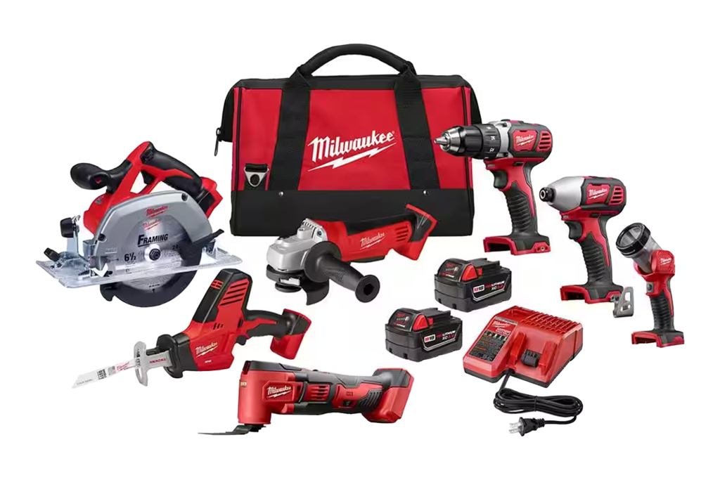 Milwaukee 18V Lithium-Ion Cordless Combo Tool Kit