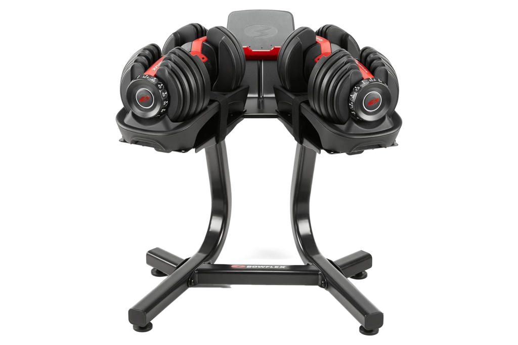 Bowflex SelectTech 552 Adjustable Dumbbells Pair and Stand Bundle