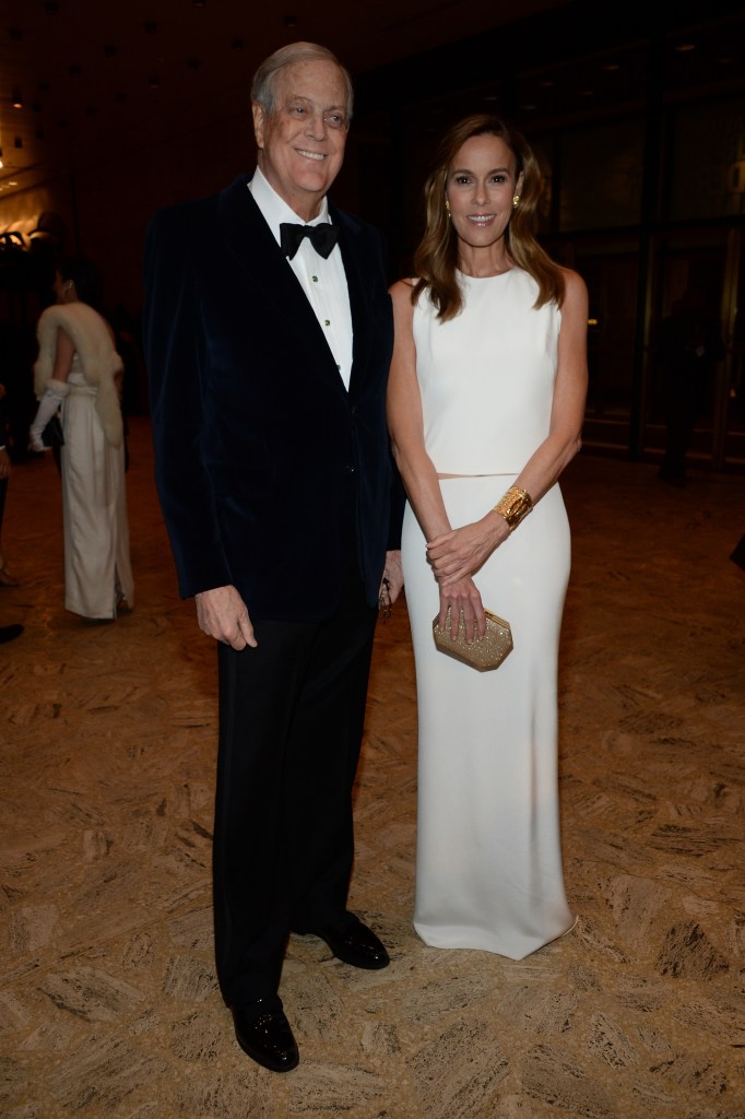 David Koch Sr. and Julia Koch in 2015.