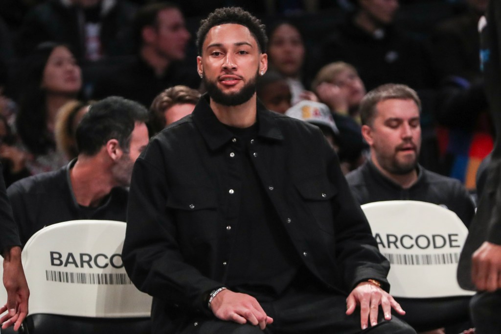 Ben Simmons sat out for Thursday night's game against the Hawks due to  left leg soreness.