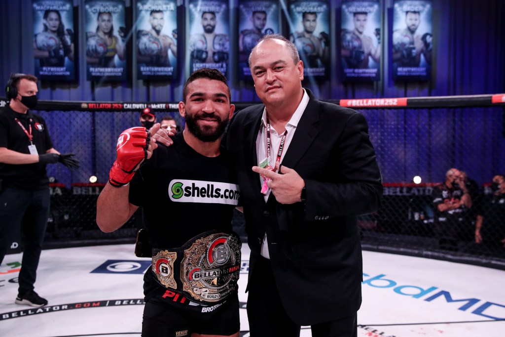 Patricio "Pitbull" Freire (left) and Scott Coker