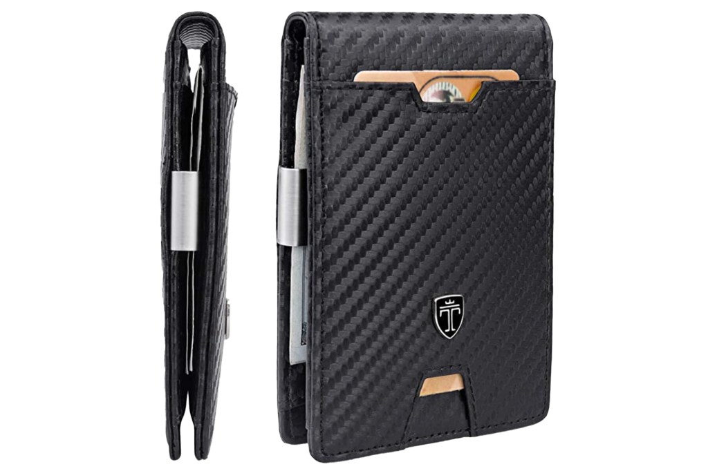 Travando Men's Slim Wallet with Money Clip