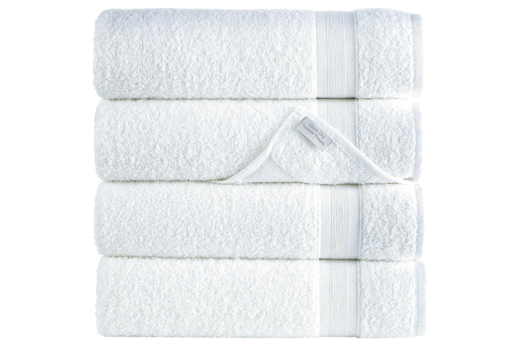 All Design Towels 100% Turkish Cotton Towels (4-Pack)