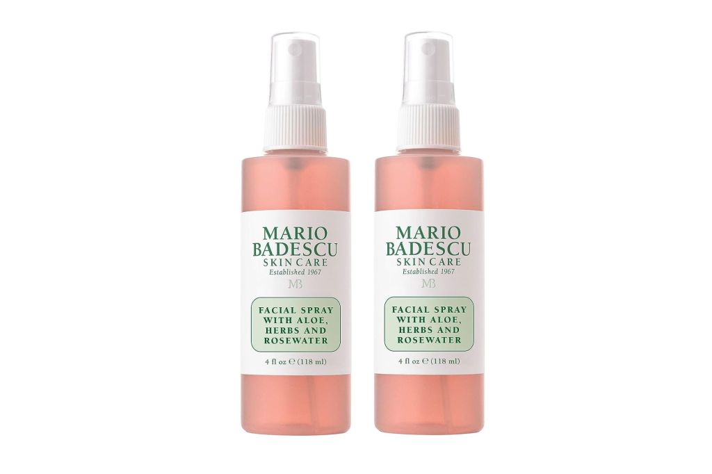 Two bottles of facial mist.