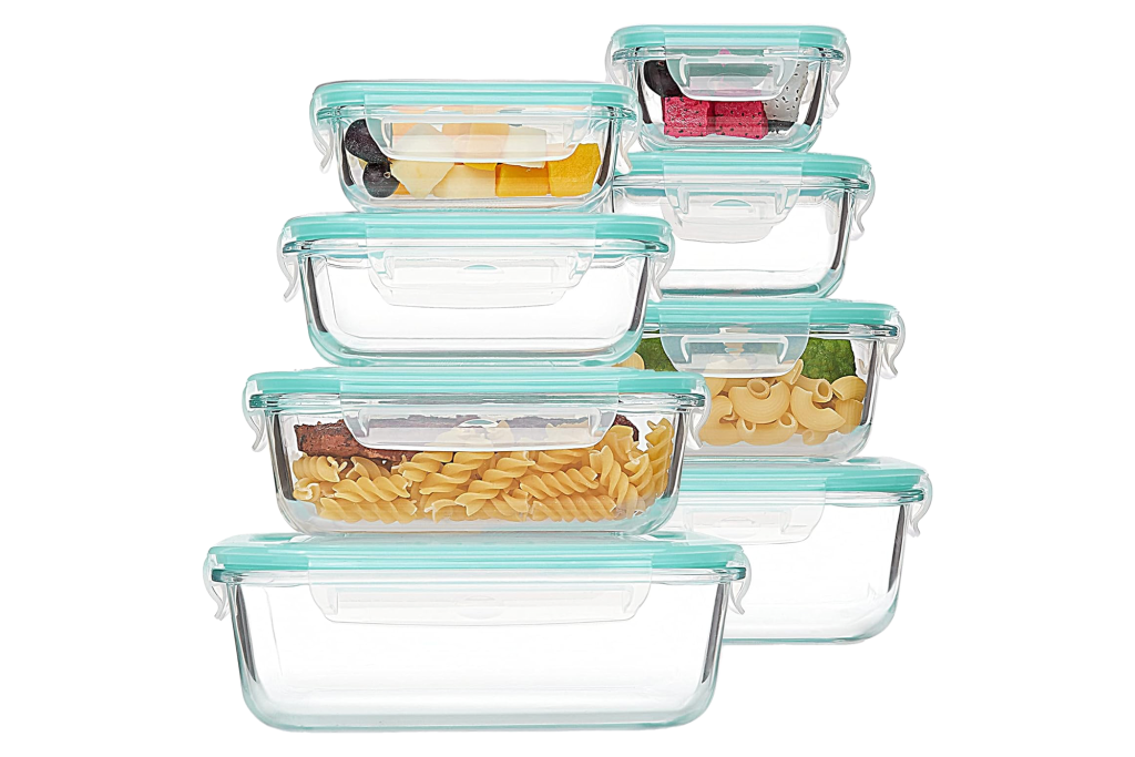 Vtopmart 8-Piece Glass Food Storage Containers