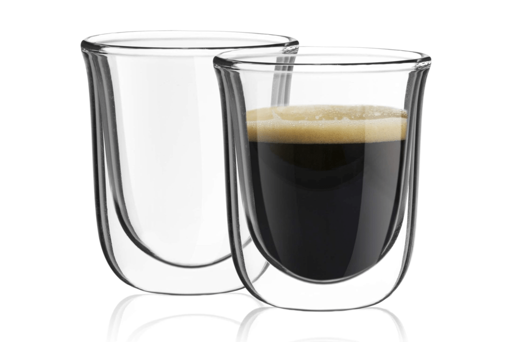 JoyJolt Javaah Double Walled Espresso Glasses (Set of 2)