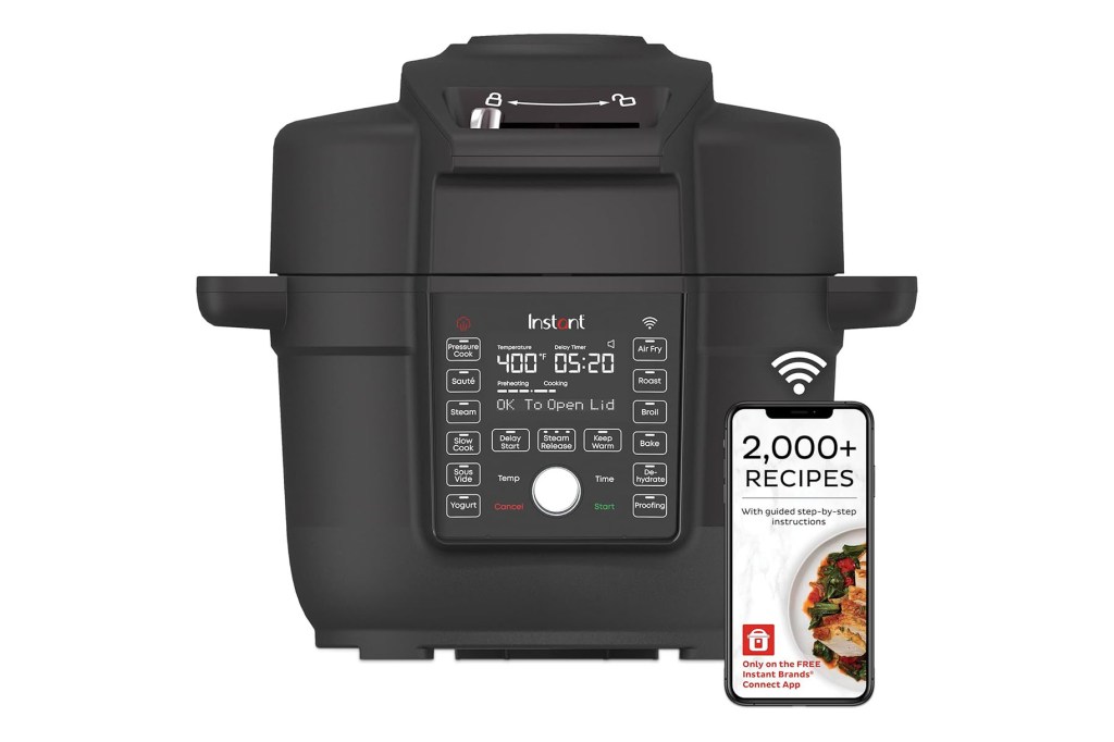 Black electric pressure cooker