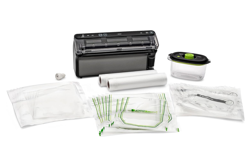 FoodSaver Elite All-in-One Liquid+ Vacuum Sealer with Bags, Rolls and Accessories