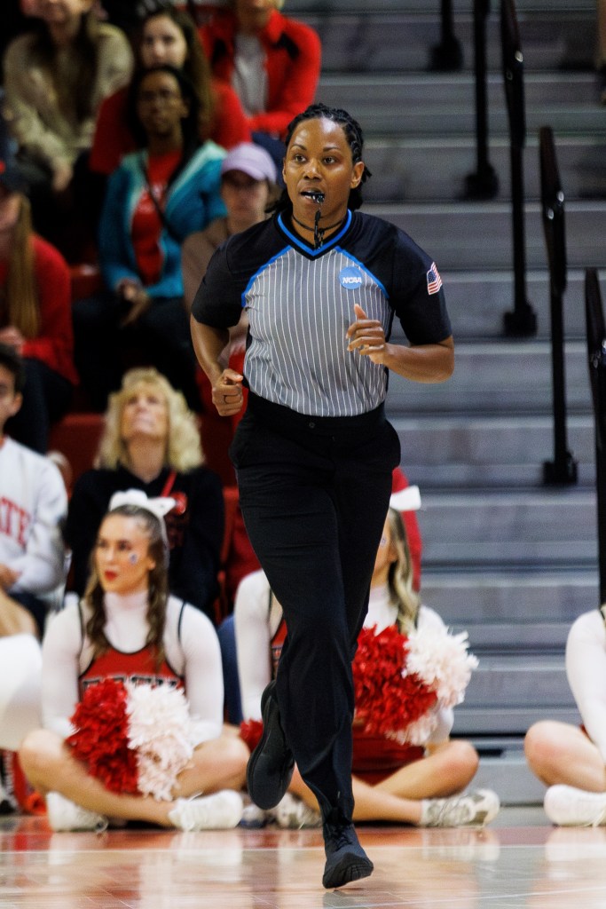 Paris was replaced at halftime by referee Angelica Suffren, who worked the earlier Green Bay-Tennessee game. NCAA representatives on-site didn’t provide a reason for the change.