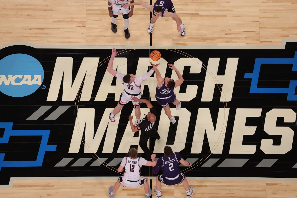 UConn and Northwestern tip off in the second round of March Madness on March 24, 2024.