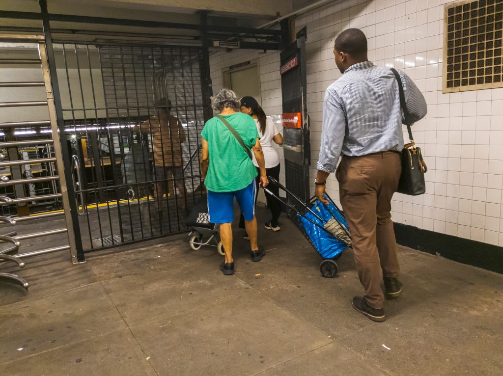 photo of straphangers