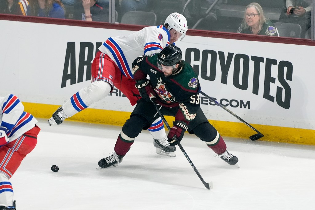 Jacob Trouba returned to the Rangers lineup on Saturday night.