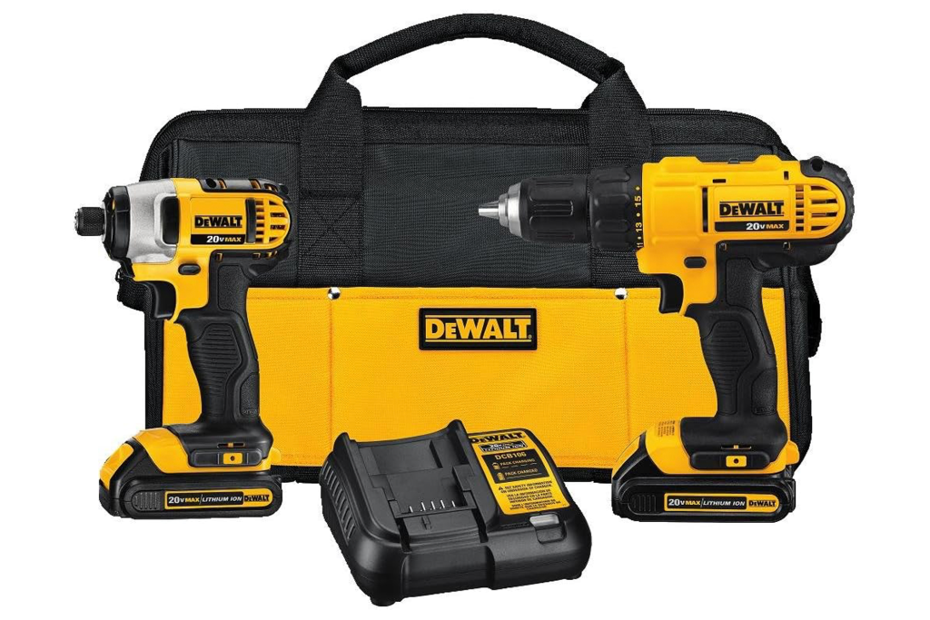 DEWALT 20V Max Cordless Drill and Impact Driver Power Tool Combo Kit