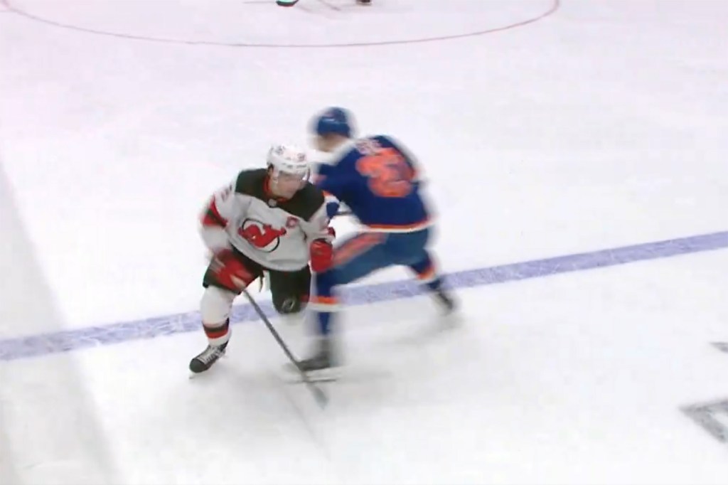 Anders Lee's knee-to-knee hit on the Devils' Nico Hischier resulted in an ejection.