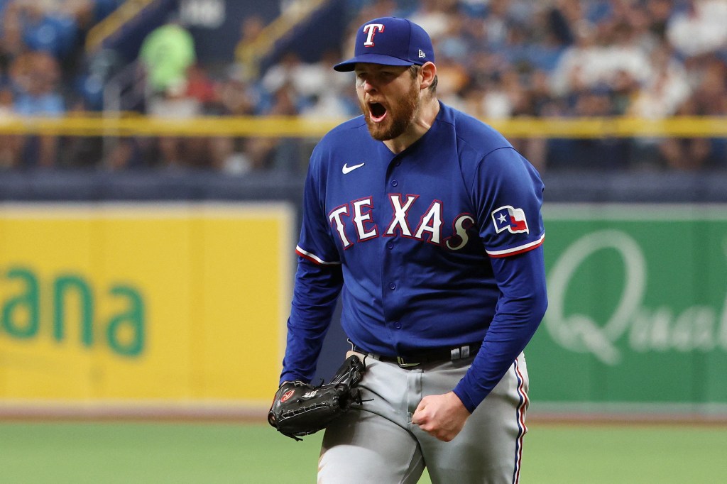 Jordan Montgomery, celebrating after getting out of the seventh inning during Game 1 of the World Series, remains unsigned as the season approaches.