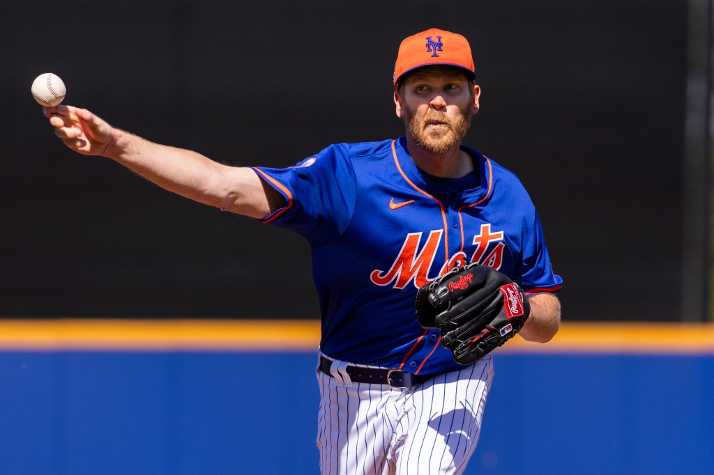 Michael Tonkin throws in the fourth inning against the Miami Marlins during Spring Training at Clover Park.