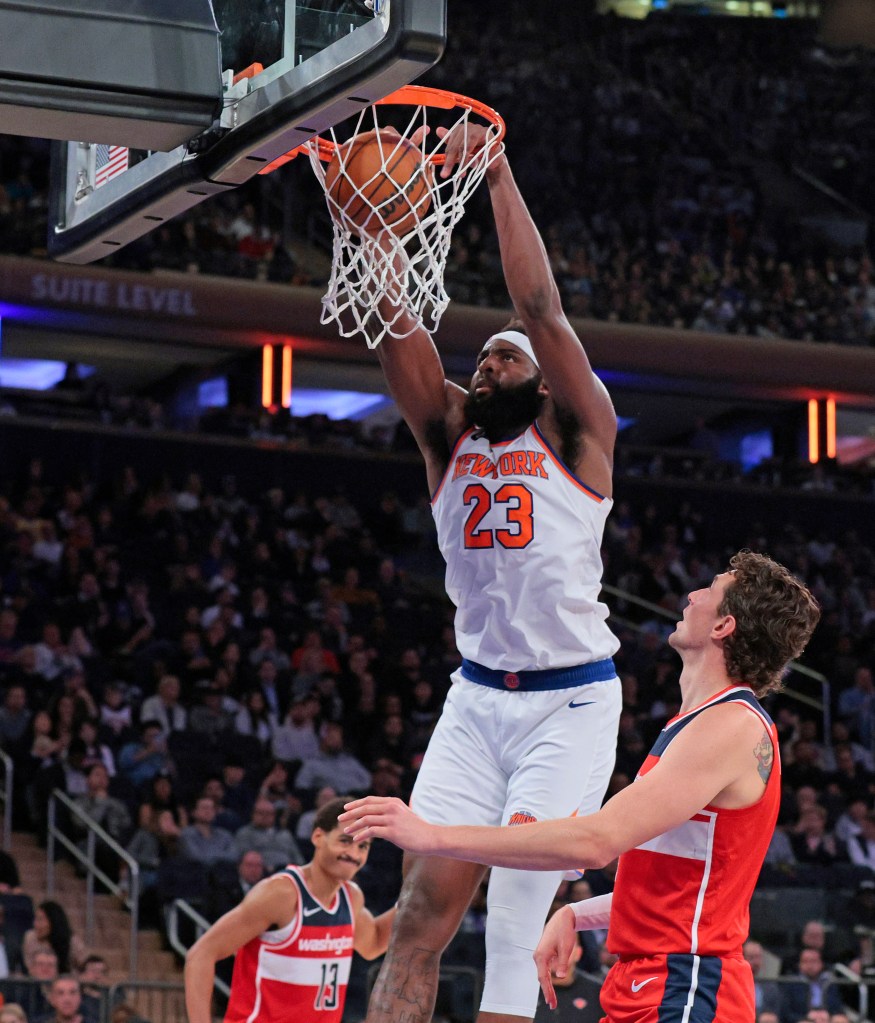 Mitchell Robinson #23 of the New York Knicks