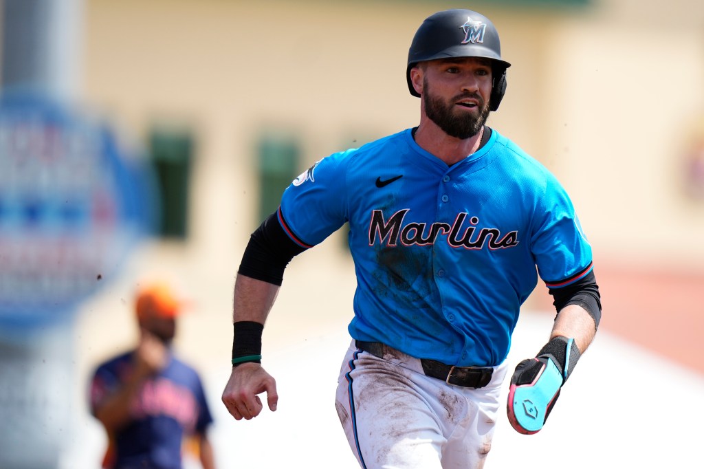 The Yankees acquired infielder Jon Berti in a trade with the Marlins on Wednesday.