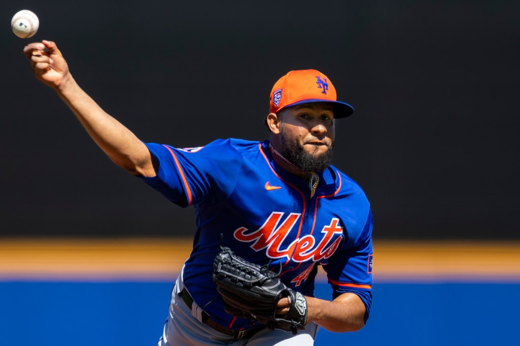 New York Mets relief pitcher Yohan Ramirez