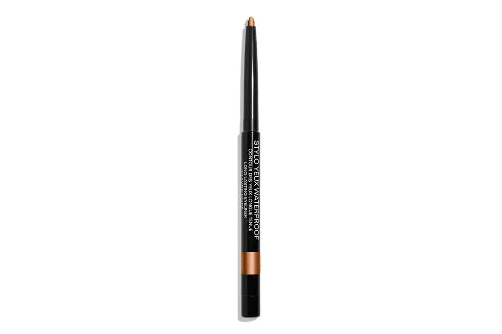 A brown eyeliner with a black liner