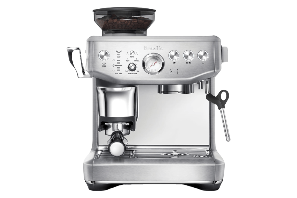 Breville Barista Express Impress Brushed Stainless Steel Espresso Machine