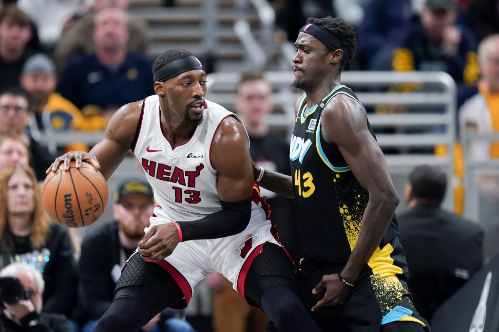 Bam Adebayo #13 of the Miami Heat.