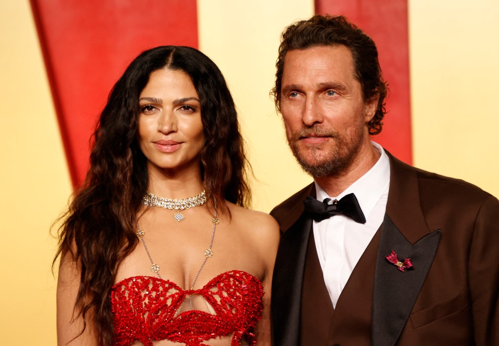 Matthew McConaughey and his wife Brazilian model Camila Alves