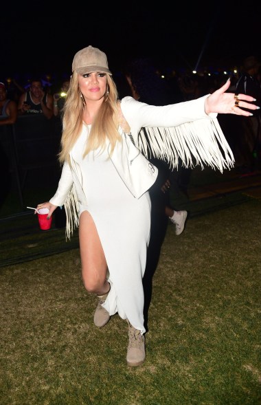 Khloe Kardashian attends Coachella Valley Music & Arts Festival