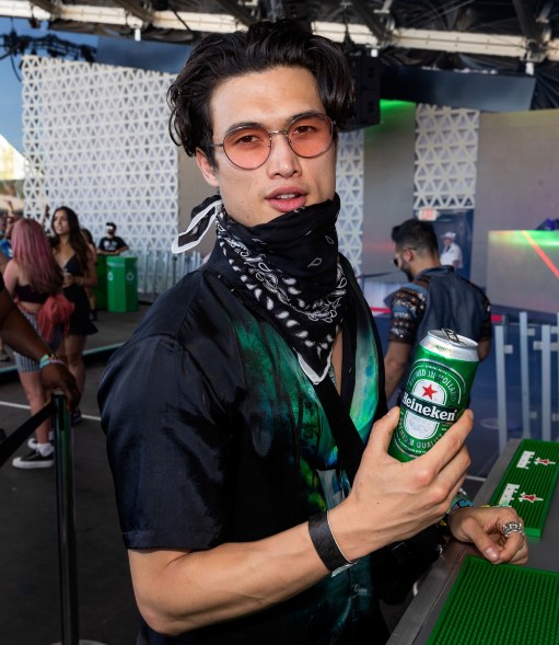 Charles Melton attends Coachella Valley Music & Arts Festival