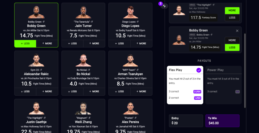 UFC 300 is on Daily Fantasy sites. 