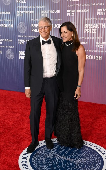 Bill Gates and Paula Hurd attend the 10th Breakthrough Prize Ceremony