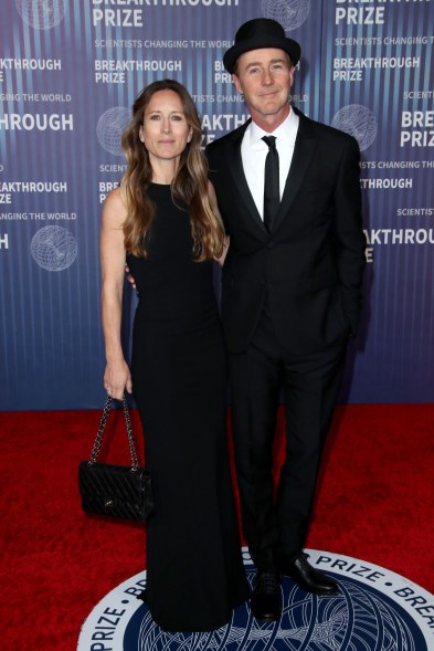 Shauna Robertson and Edward Norton 10th Breakthrough Prize