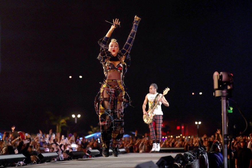 Gwen Stefani and No Doubt perform during the Coachella Valley Music and Arts Festival at the Empire Polo Club in Indio, California, on April 13, 2024.