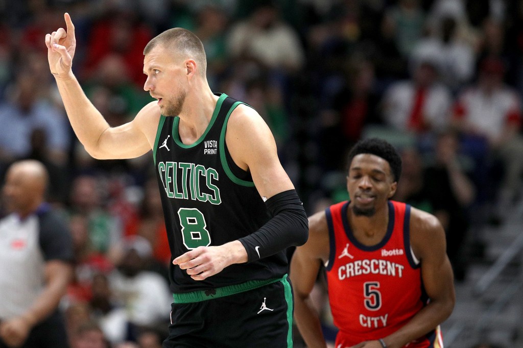 Kristaps Porzingis is the secret weapon of the Celtics should he remain healthy. 