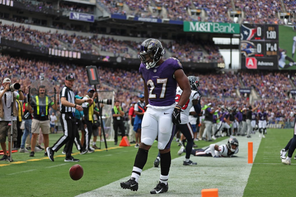 Dobbins suffered a season-ending Achilles tear in Week 1 this past season.