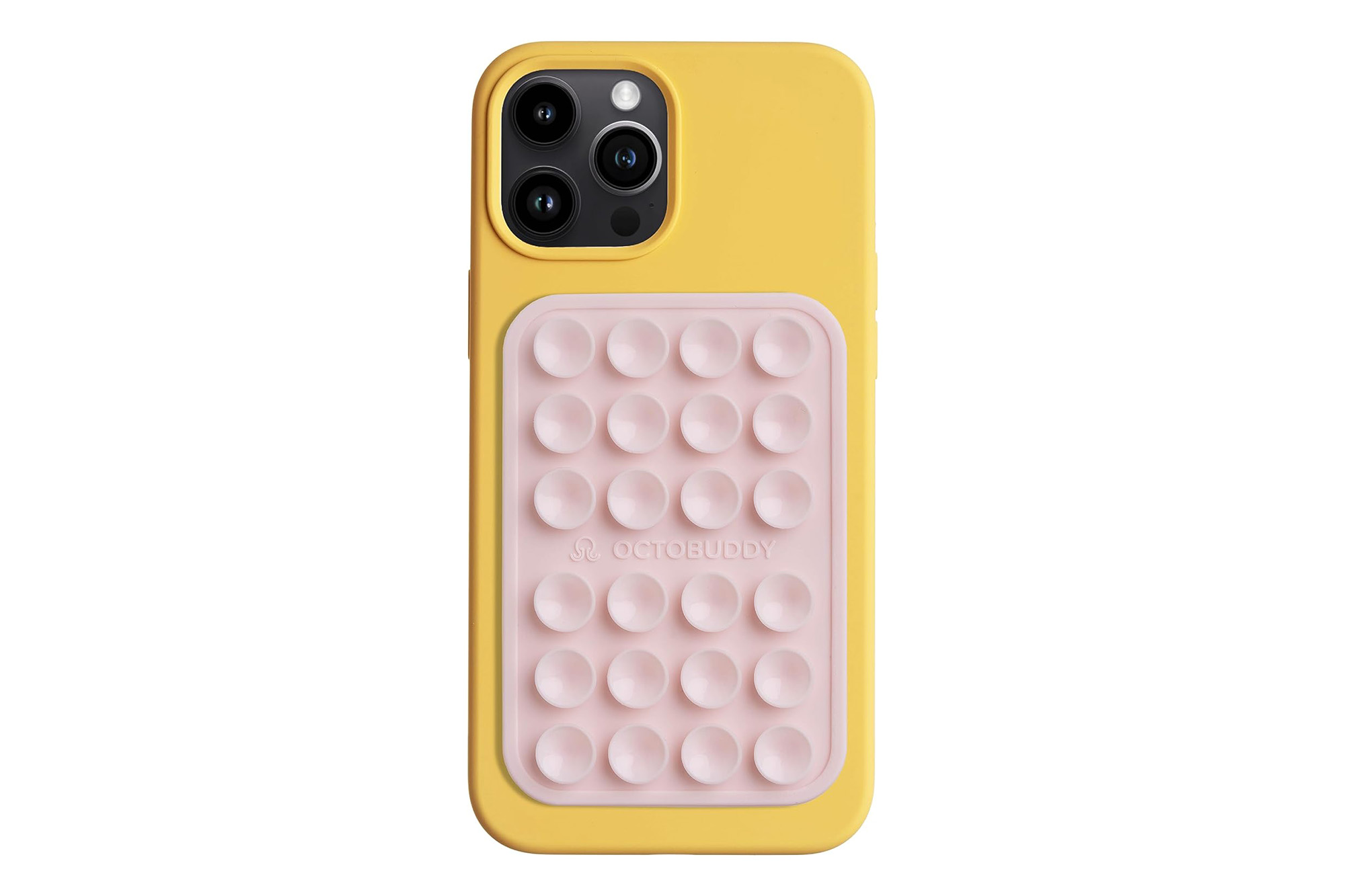 An Octobuddy silicone phone grip