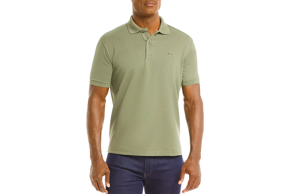 Lacoste Classic Cotton Piqué Fashion Polo Shirt, olive green