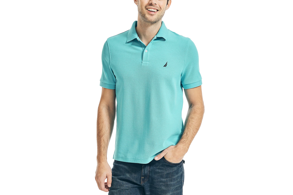 Nautica Sustainably Crafted Classic-Fit Deck Polo Shirt, teal