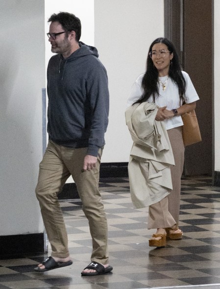 Bill Hader and Ali Wong were seen on a sushi date in Los Angeles