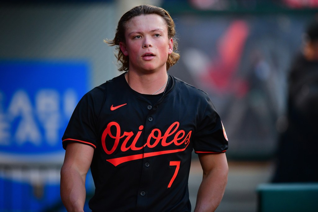 Jackson Holliday struck out 18 times across his 10 games with the Orioles.