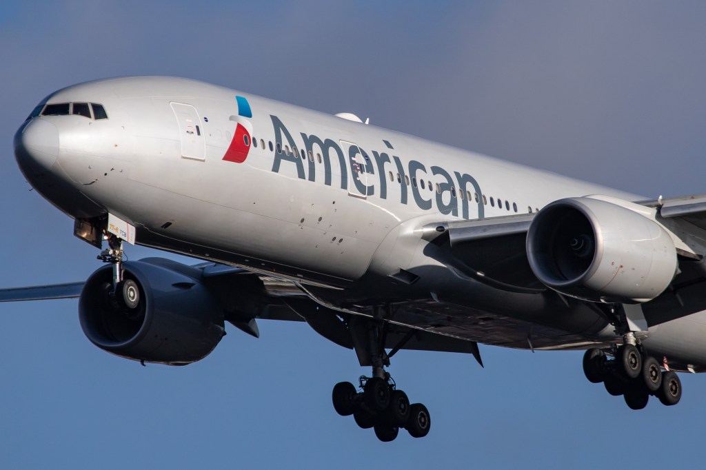 An American Airlines jet.